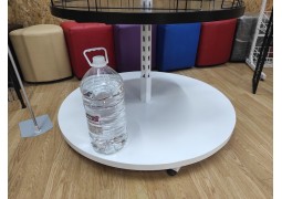 Стелаж острівний з круглими полицями